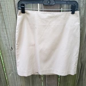 Ann Taylor Beige above the knee skirt